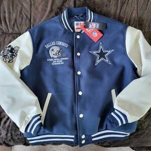 Brand New – NFL Cowboys Varsity Jacket | Never Worn, Tags Still Attached
